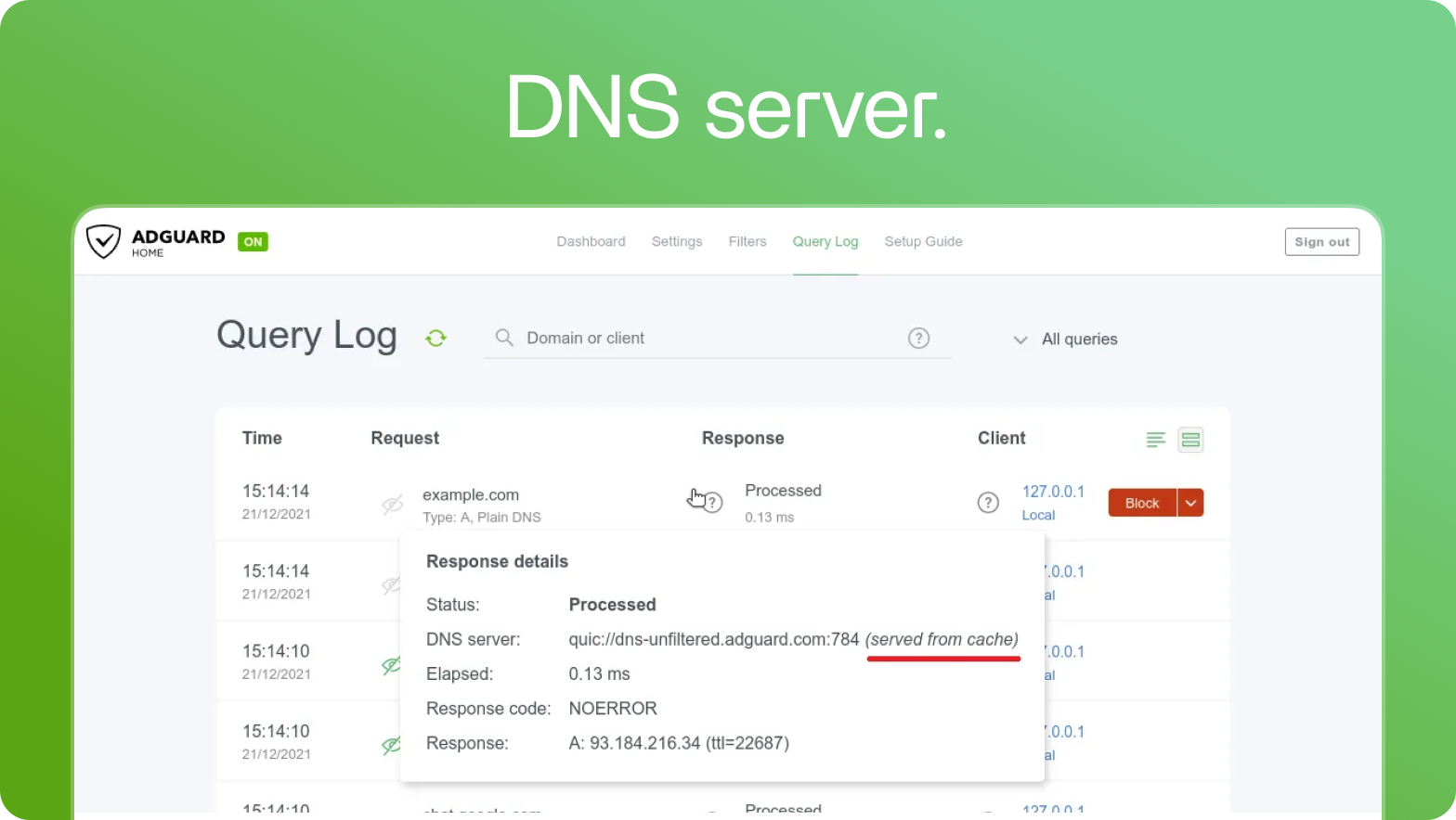 AdGuard Home screenshot