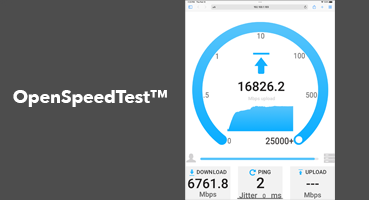 OpenSpeedTest screenshot